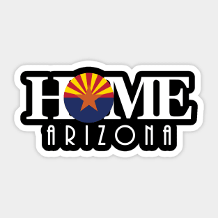 HOME Arizona (white text) Sticker